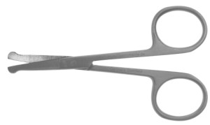 Nose Hair Scissors 10 cm professional strait Premium