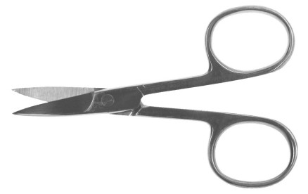 Nail Scissors 9 cm Curved high polish Standard