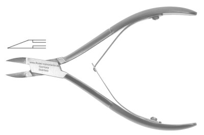 Nail Pliers for edges 11,5 cm, pointy, Premium